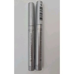 L'Oreal LeShadow Stick Eyeshadow #100 Ice Sparkle 2 Pack Cream Blendable NEW